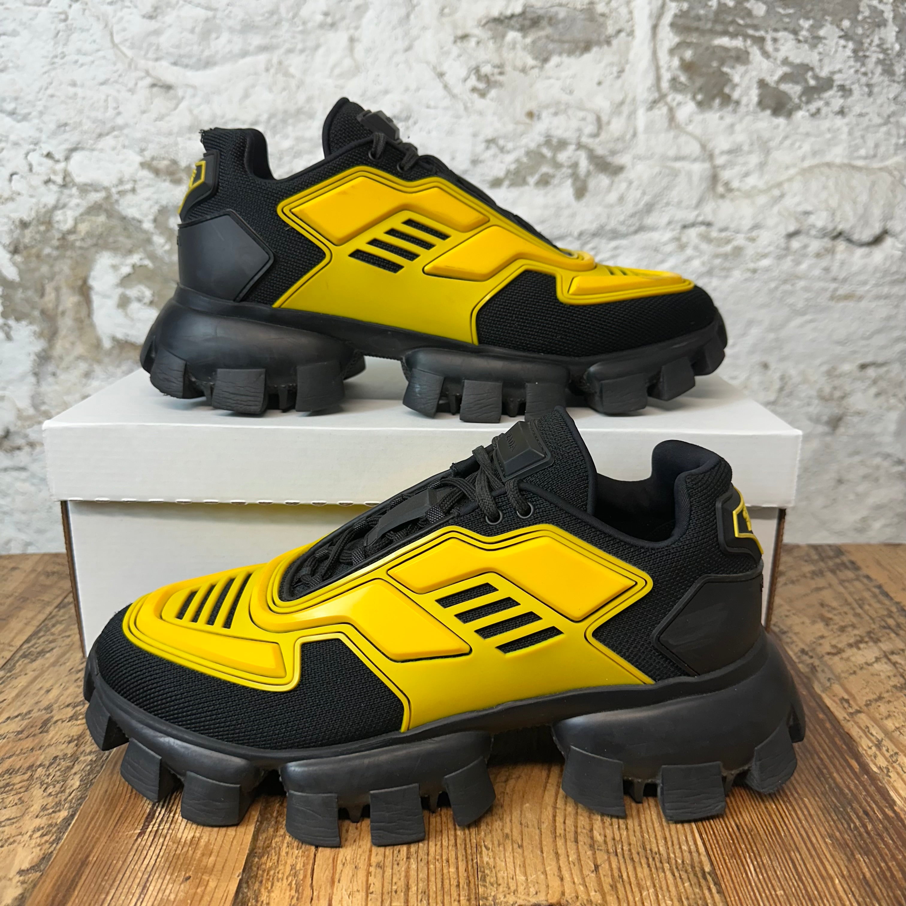 Prada Cloudbust Yellow Black Sneaker Sz 7 No Box