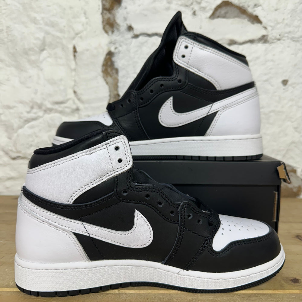 Air Jordan 1 High Black White Sz 4.5Y DS