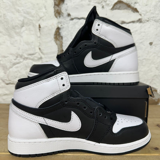 Air Jordan 1 High Black White Sz 4.5Y DS