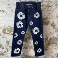 Denim Tears White CW Dark Blue Denim Jeans Sz 32