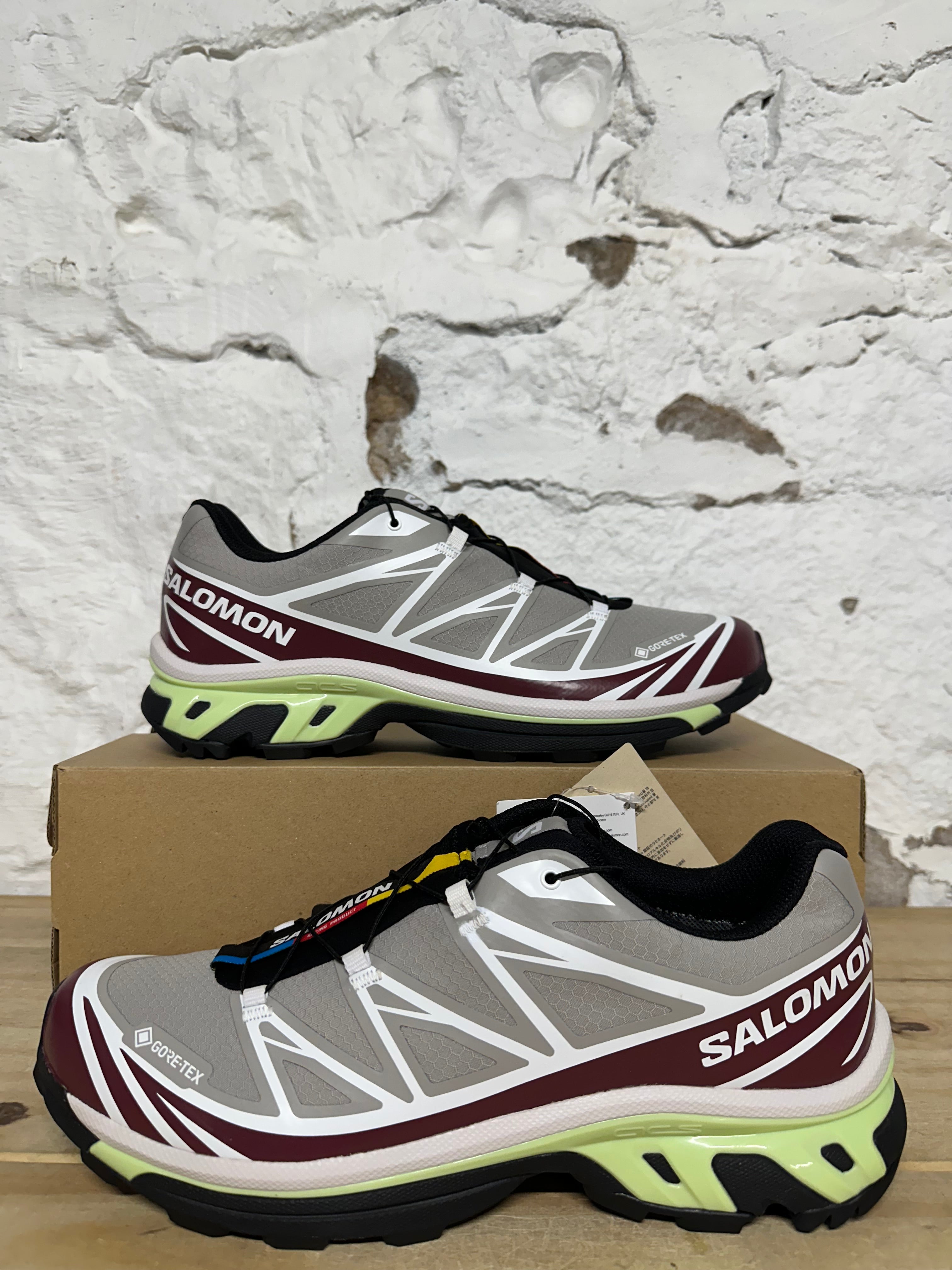 Salomon XT 6 Gore Tex Paloma Maroon Banner Sz 11 DS