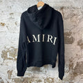 Amiri White Spellout Black Hoodie Sz S