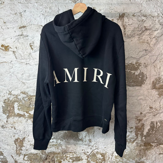 Amiri White Spellout Black Hoodie Sz S