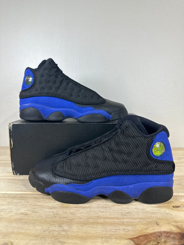 Air Jordan 13 Black Hyper Royal Sz 7Y