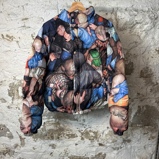 Vale Dan Witz Moshpit Puffer Jacket Sz S DS
