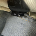 Amiri MX1 Brown Suede Blue Denim Jeans Sz 34