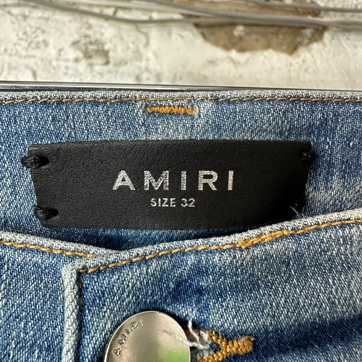 Amiri MX1 Pink Tie Dye Thrasher Blue Denim Jeans Sz 32