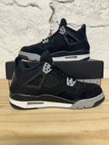 Air Jordan 4 Black Canvas Sz 6Y