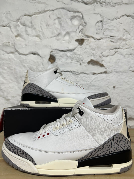 Air Jordan 3 White Cement Reimagined Sz 12