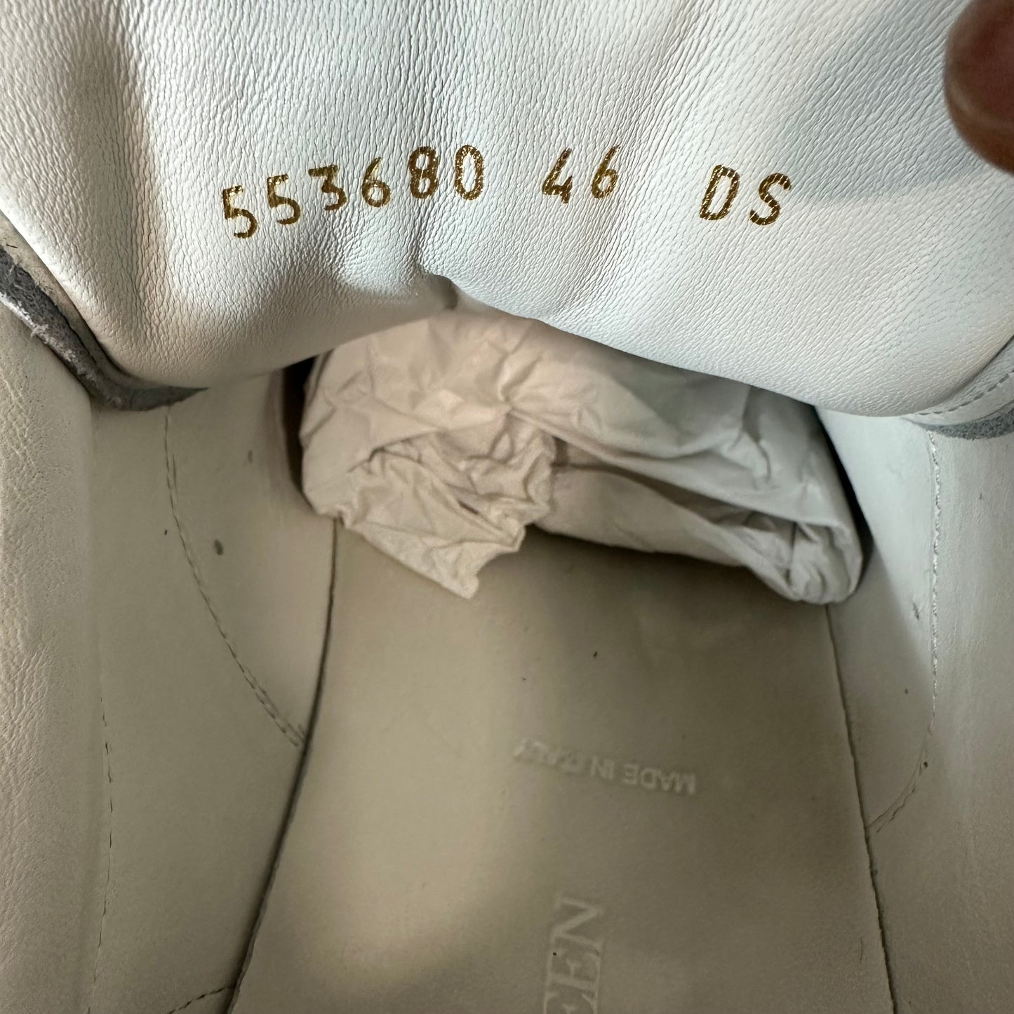 Alexander Mcqueen Triple White Sneaker Sz 13 (46)