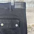 Amiri Plain Black Cargo Denim Jeans Sz 30