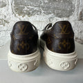 Louis Vuitton Brown Monogram Time Out White Sneaker Sz 6 (38.5)