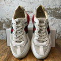 Gucci Rhyton White Red Green Sneaker Sz 10