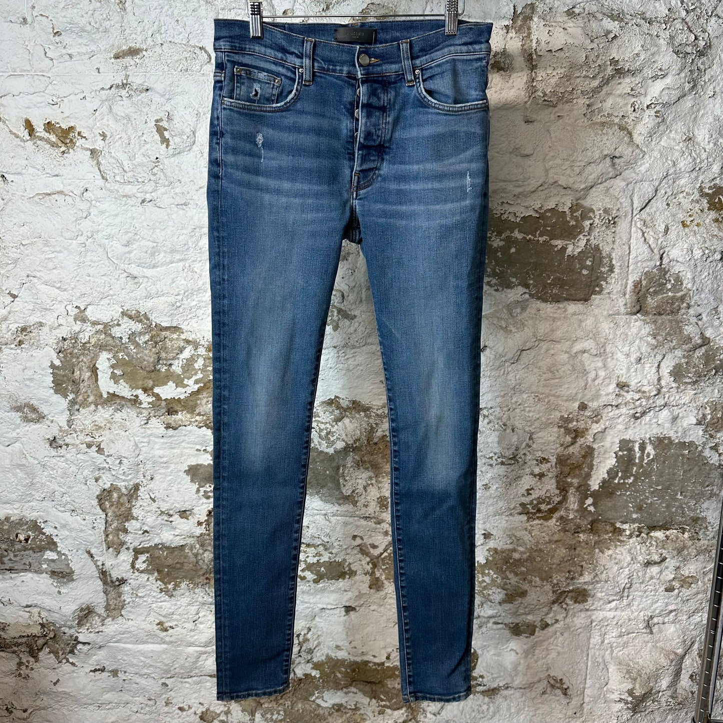 Amiri Plain Blue Denim Jeans Sz 32