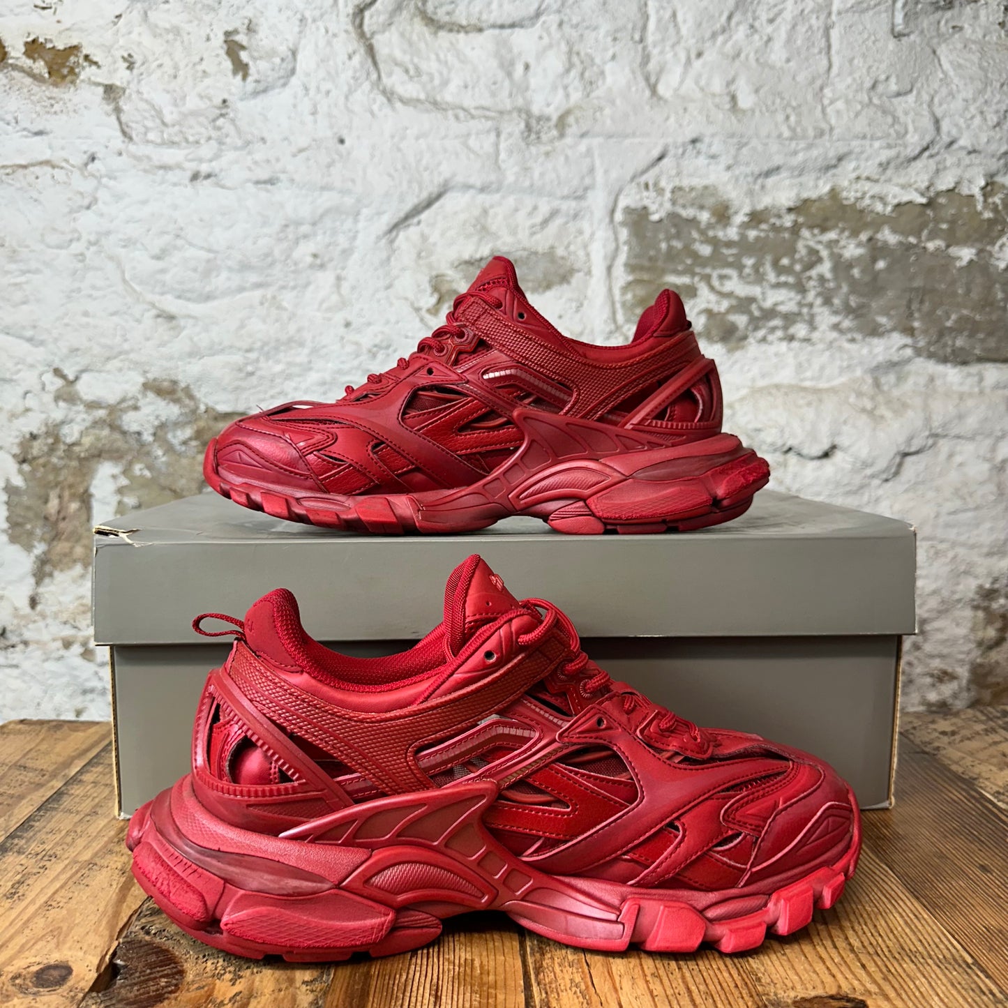 Balenciaga Track 2 Matte Red Sneaker Sz 8 (41)