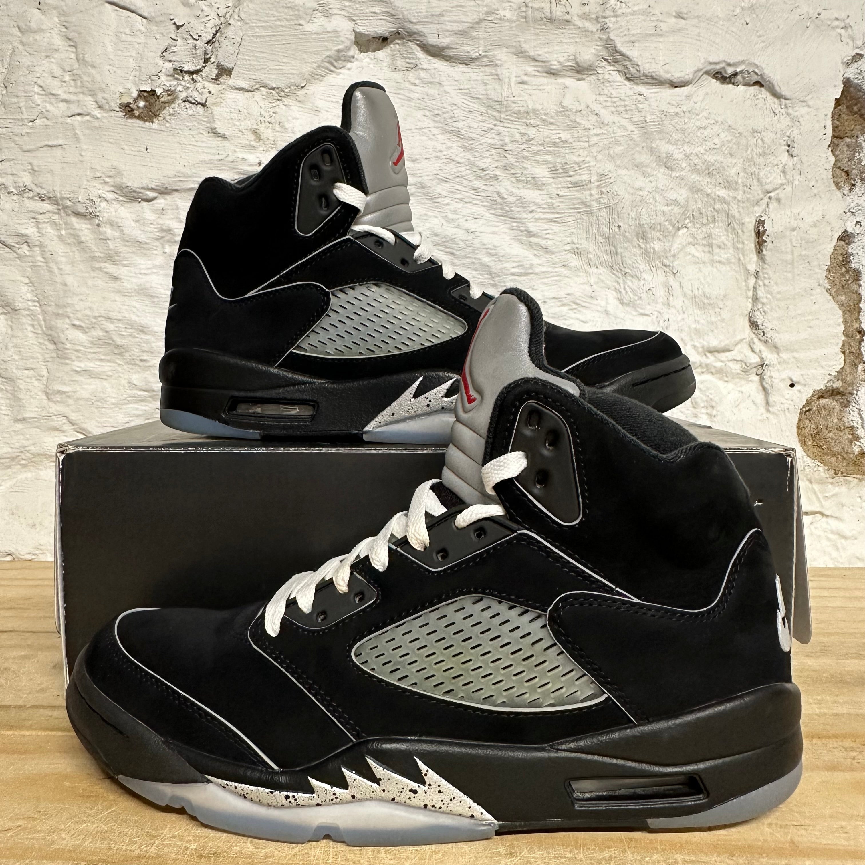 Air Jordan 5 Black Metallic Reimagined Sz 8