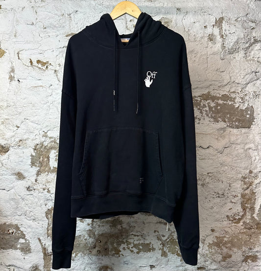 Off White Carvaggio Hoodie Black Sz XXL