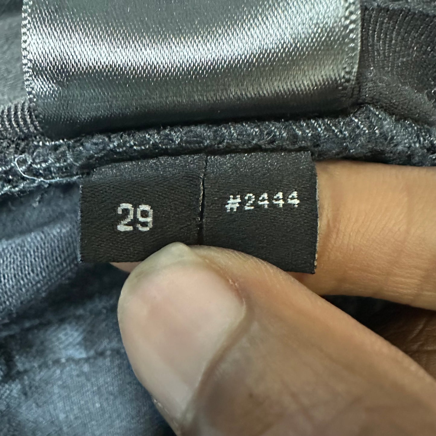 Amiri Cherub Logo Black Denim Jeans Sz 29