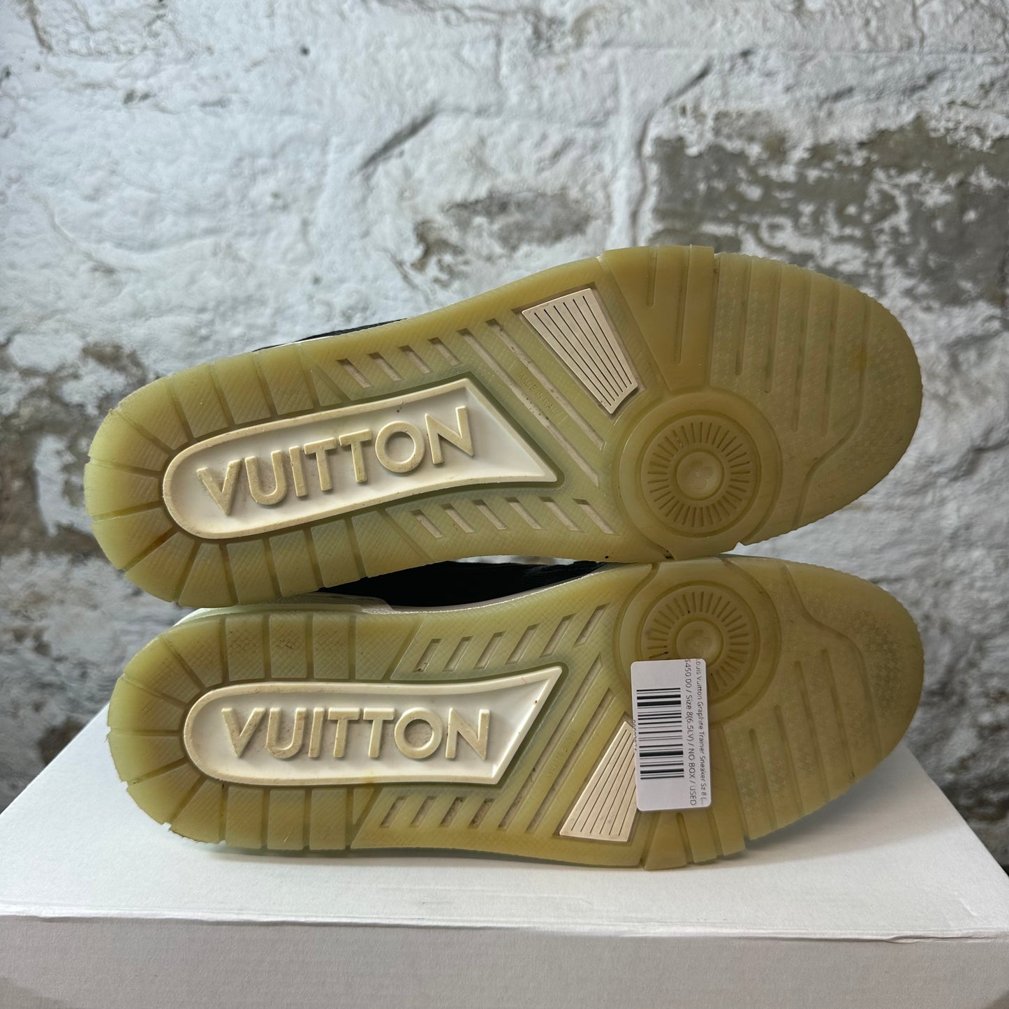 Louis Vuitton Graphite Trainer Sneaker Sz 8 (6.5LV)