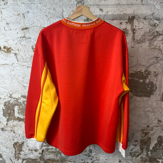 Bottega Desires Red Yellow Hockey Jersey Sz M