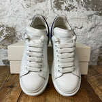 Alexander Mcqueen Blue Tab White Sneaker Sz 7 (40)