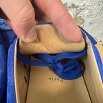 Christian Louboutin Blue Suede Spike Sneaker Sz 11 (44)