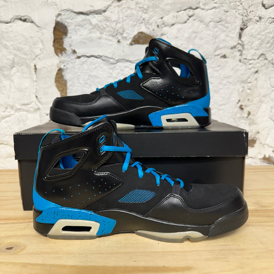 Jordan Flight Club 91 Black Neo Turquoise Sz 10.5 DS