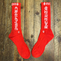 Chrome Hearts White Spell Red Socks DS