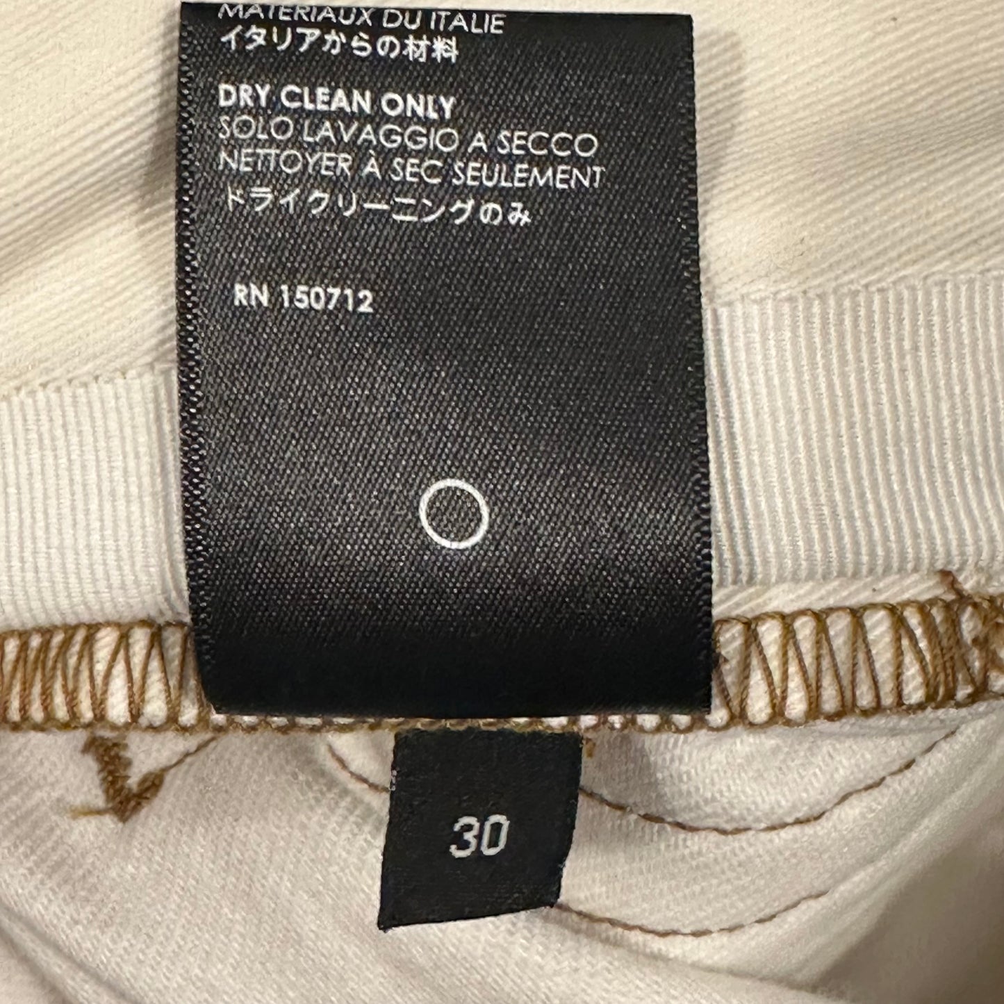 Amiri Plain White Flare Denim Jeans Sz 30