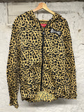 Supreme Cheetah Print Zip Up Jacket Sz L