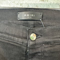 Amiri MX1 Black Paisley Black Denim Jeans Sz 38