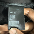 Amiri MX1 Brown Suede Black Denim Jeans Sz 33