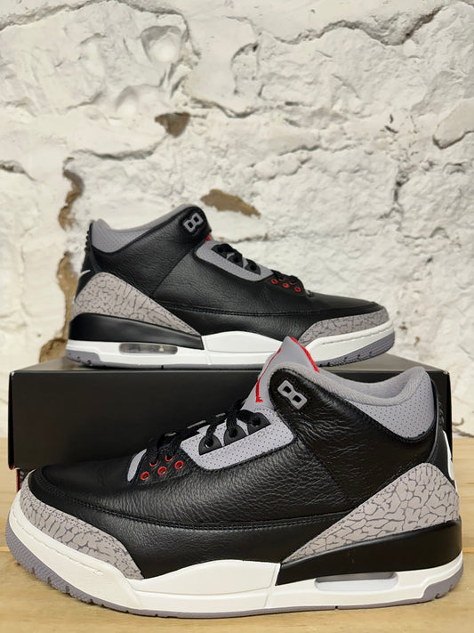 Air Jordan 3 Black Cement Sz 12
