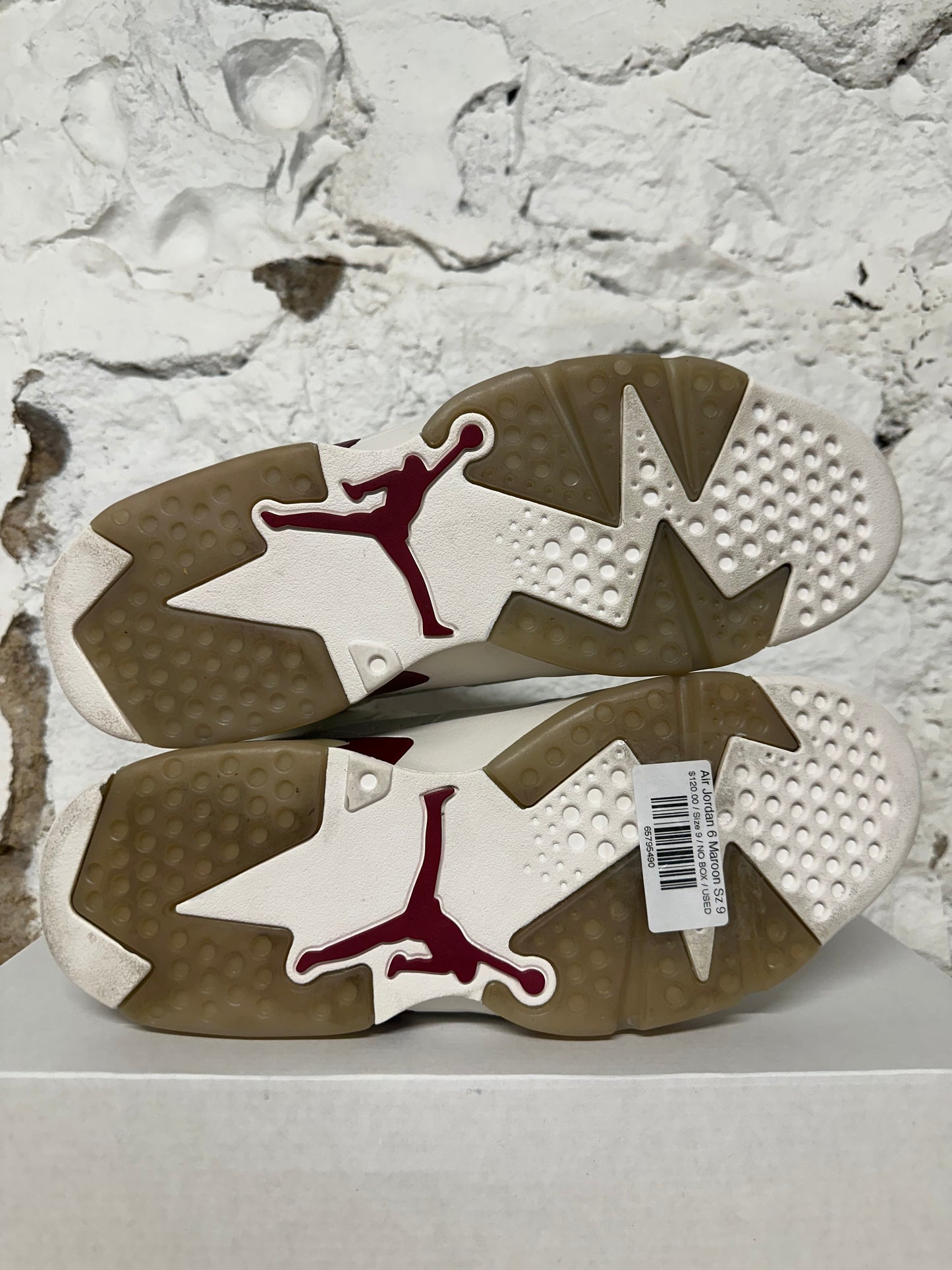 Air Jordan 6 Maroon Sz 9