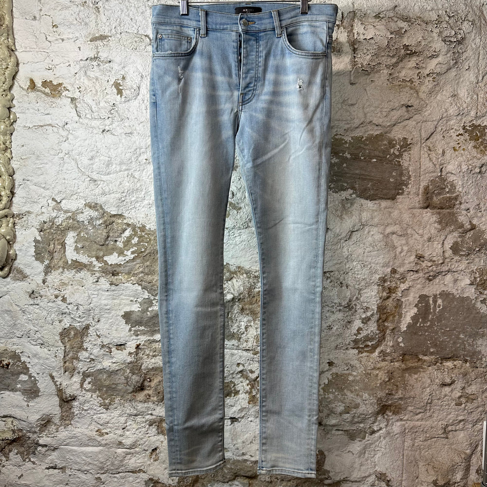Amiri Plain Light Blue Denim Jeans Sz 32