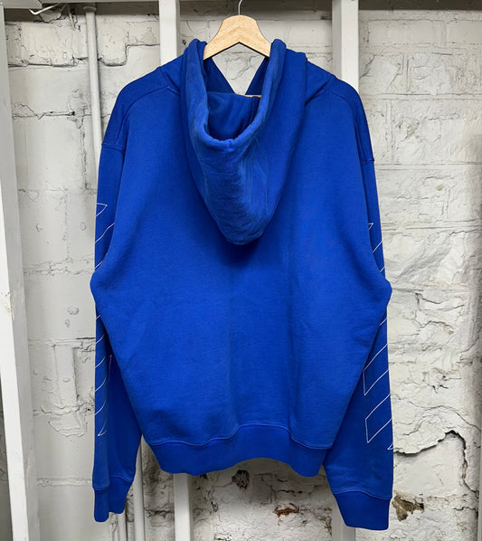 Off-White Blue Hoodie Sz XXL