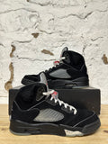 Air Jordan 5 Black Metallic Sz 9
