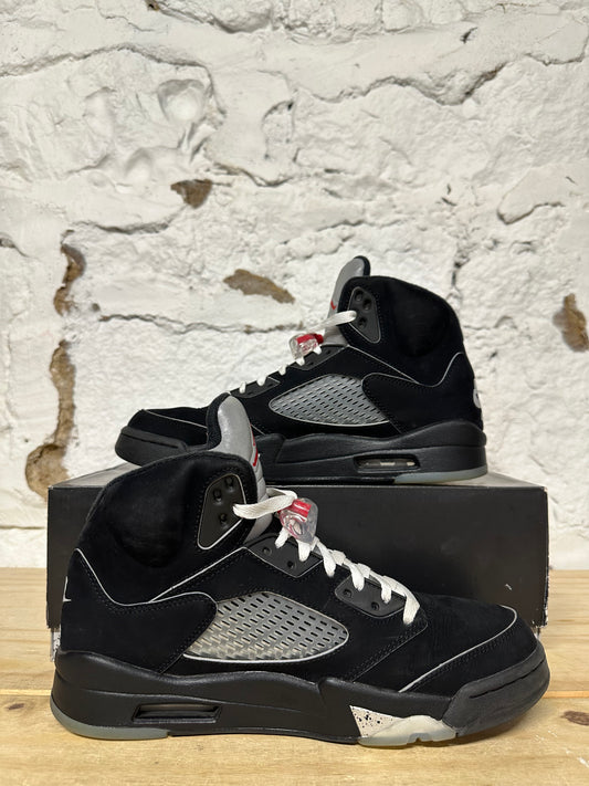 Air Jordan 5 Black Metallic Sz 9