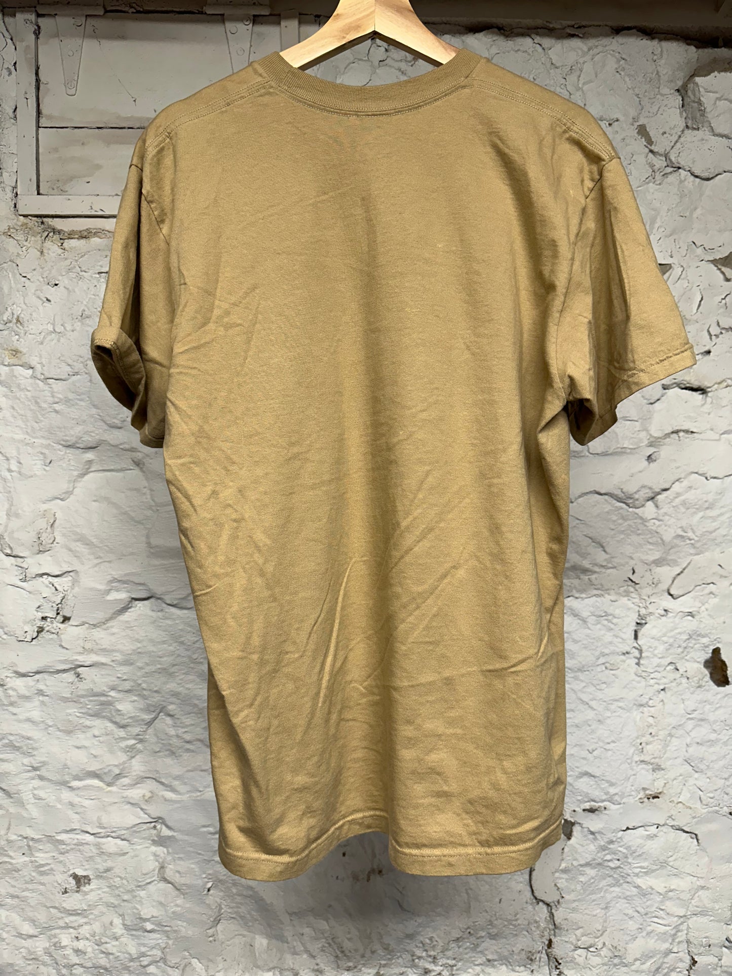 Supreme Fading Logo Tan T-Shirt Sz L