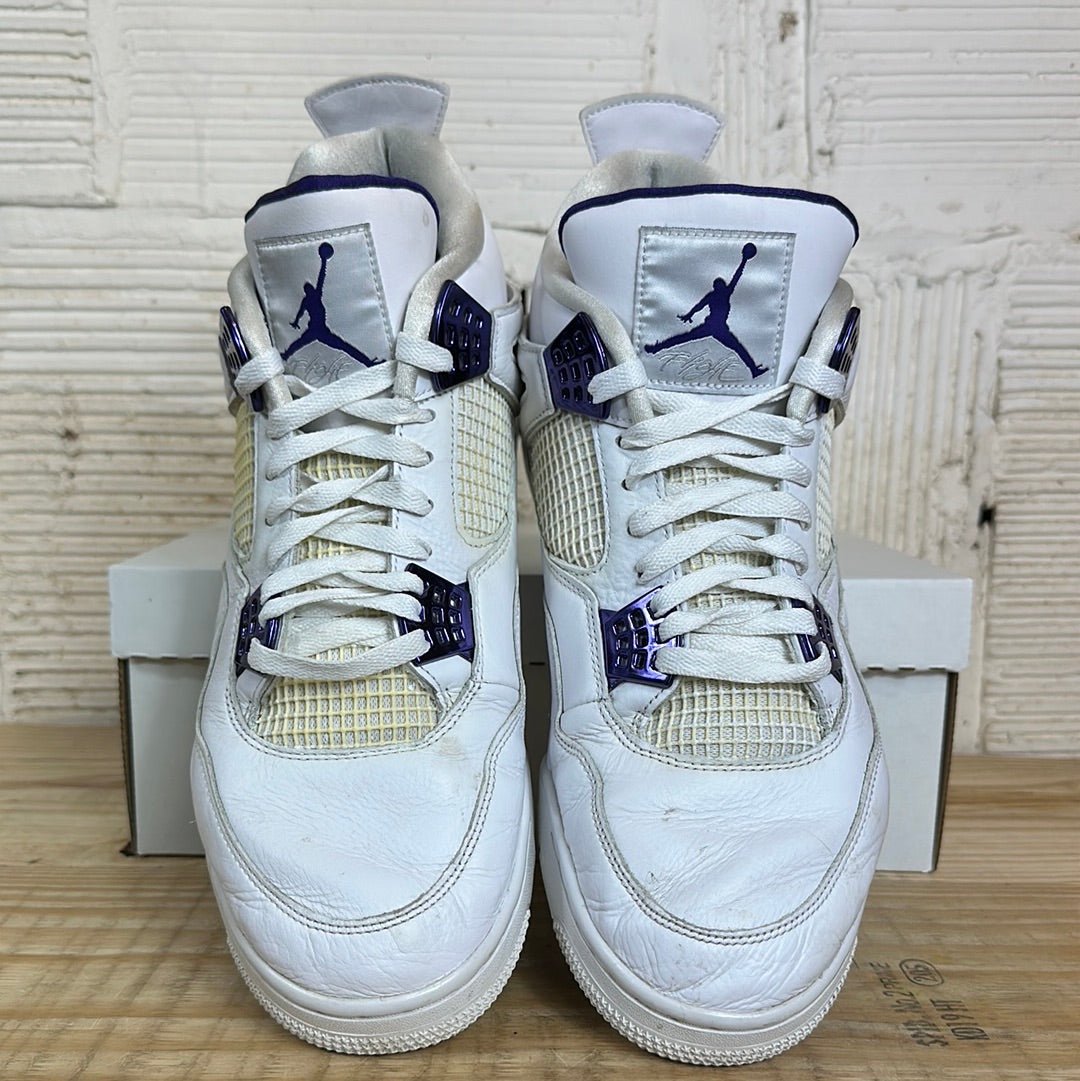 Air Jordan 4 Purple Metallic Sz 14