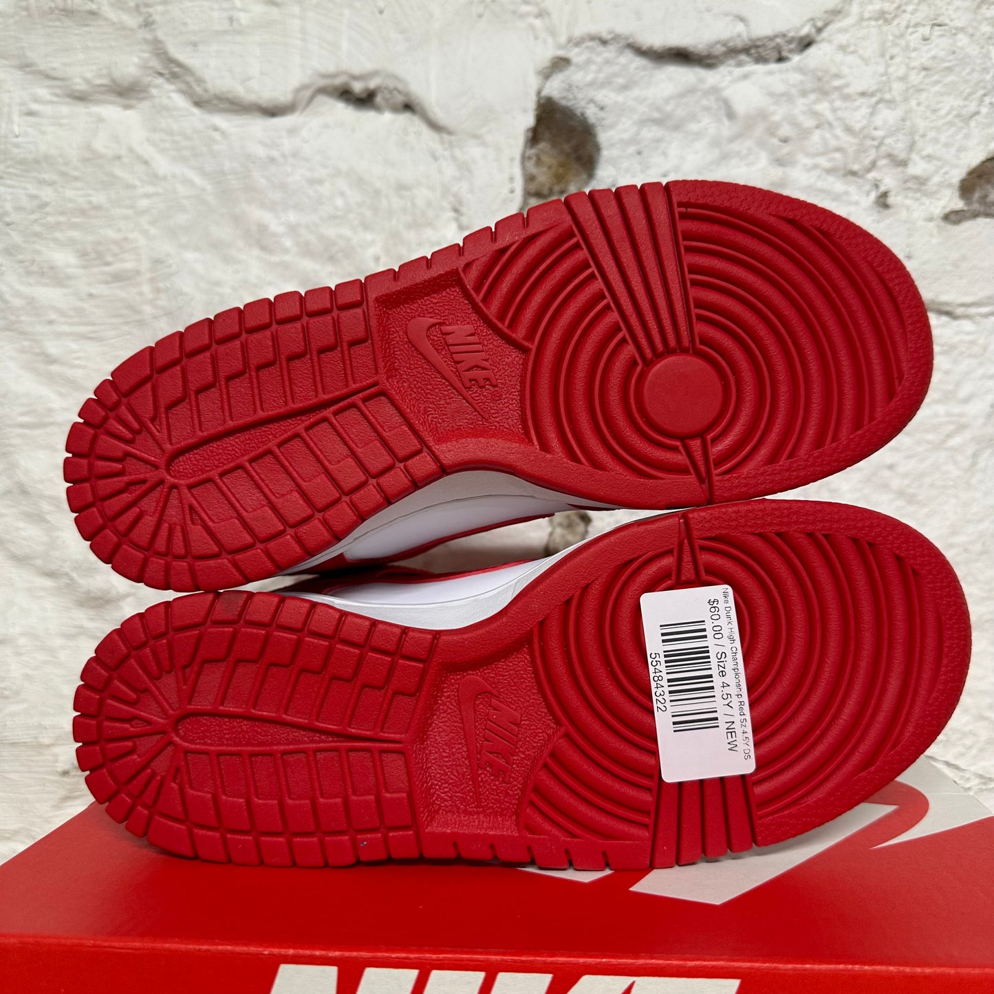 Nike Dunk High Championship Red Sz 4.5Y DS