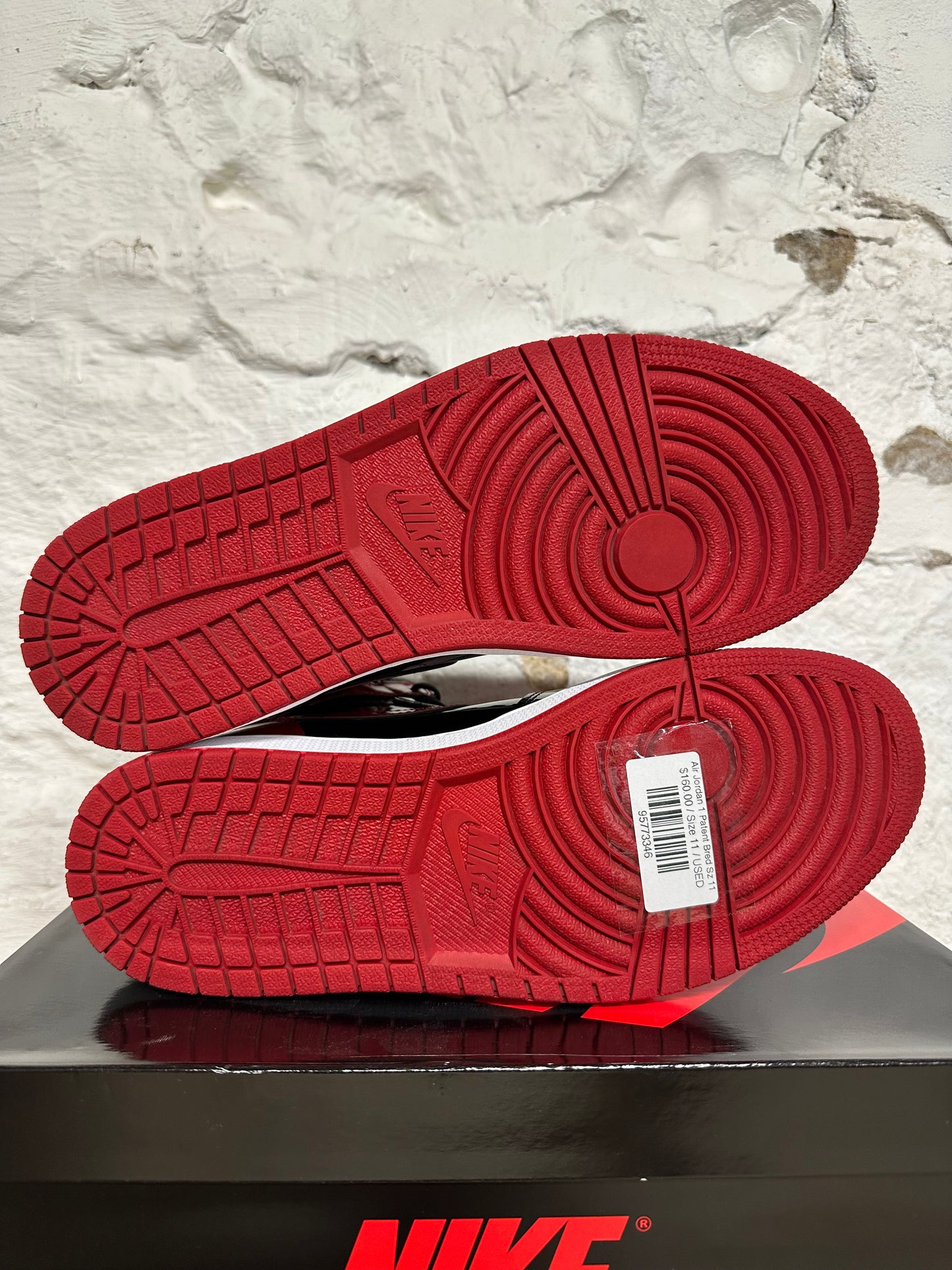 Air Jordan 1 High Patent Bred Sz 11