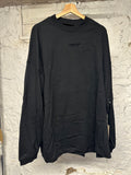Fear of God Essentials Black Small Logo L/S T-Shirt Sz L DS