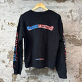 Chrome Hearts Matty Boy USA Scroll Crewneck Black Sz M