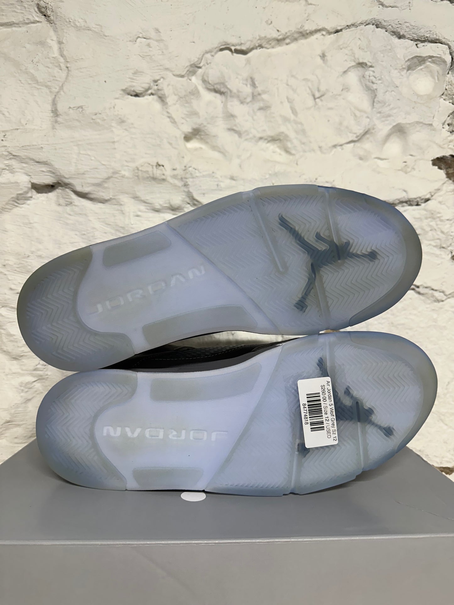 Air Jordan 5 Wolf Grey Sz 12