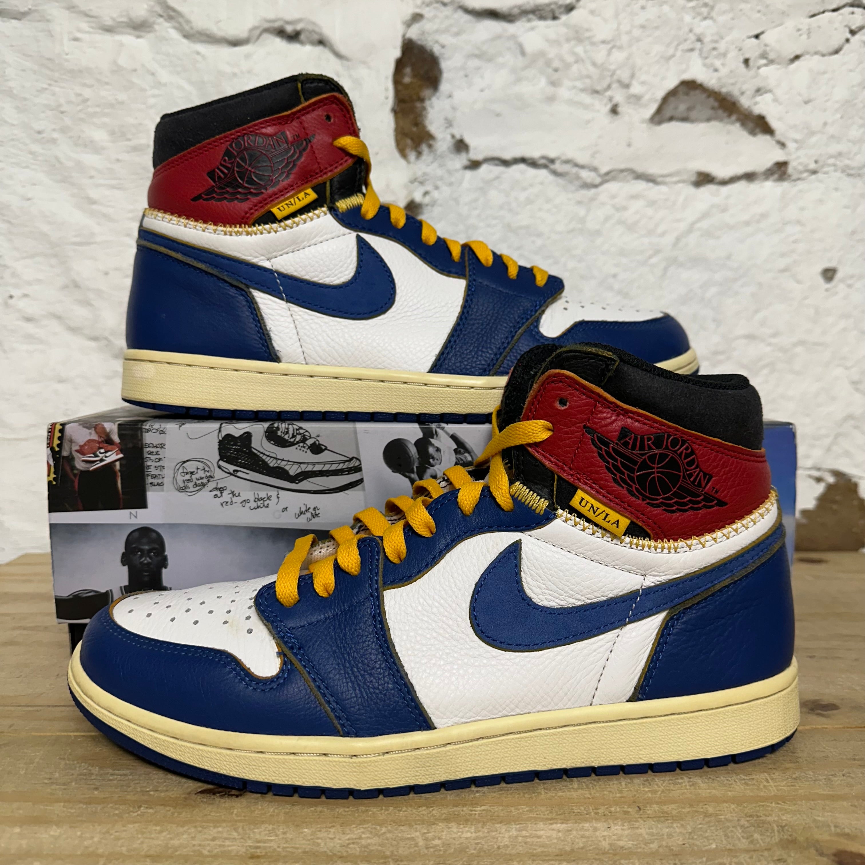Air Jordan 1 High Union Los Angeles Storm Blue Sz 10.5
