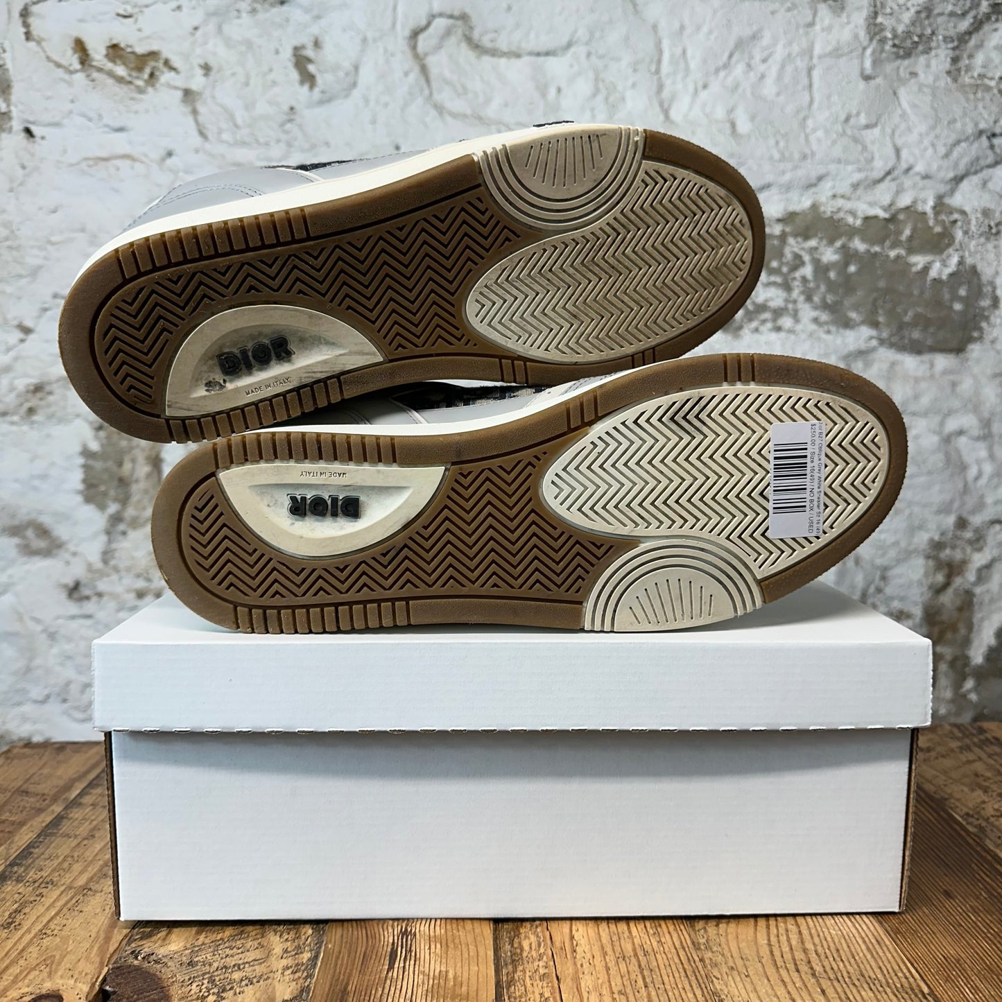 Dior B27 Oblique Grey White Sneaker Sz 16 (49)