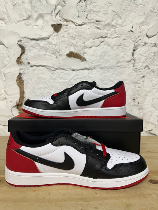 Air Jordan 1 Low Black Toe Sz 12 DS