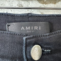 Amiri MX1 Black White Woven Black Denim Jeans Sz 33