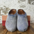 Marni Fussbett Sabot Purple Fur Slide Sz 8 (41)